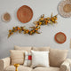 6' Fall Green & Orange Assorted Pumpkin & Gourds With White Berries Faux Garland
