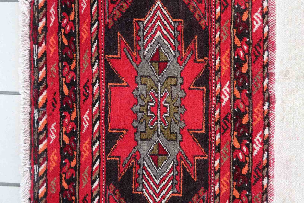 Handmade Vintage Persian Malayer Salt Bag 1.6'x2.6', 50cmx80cm 1960s