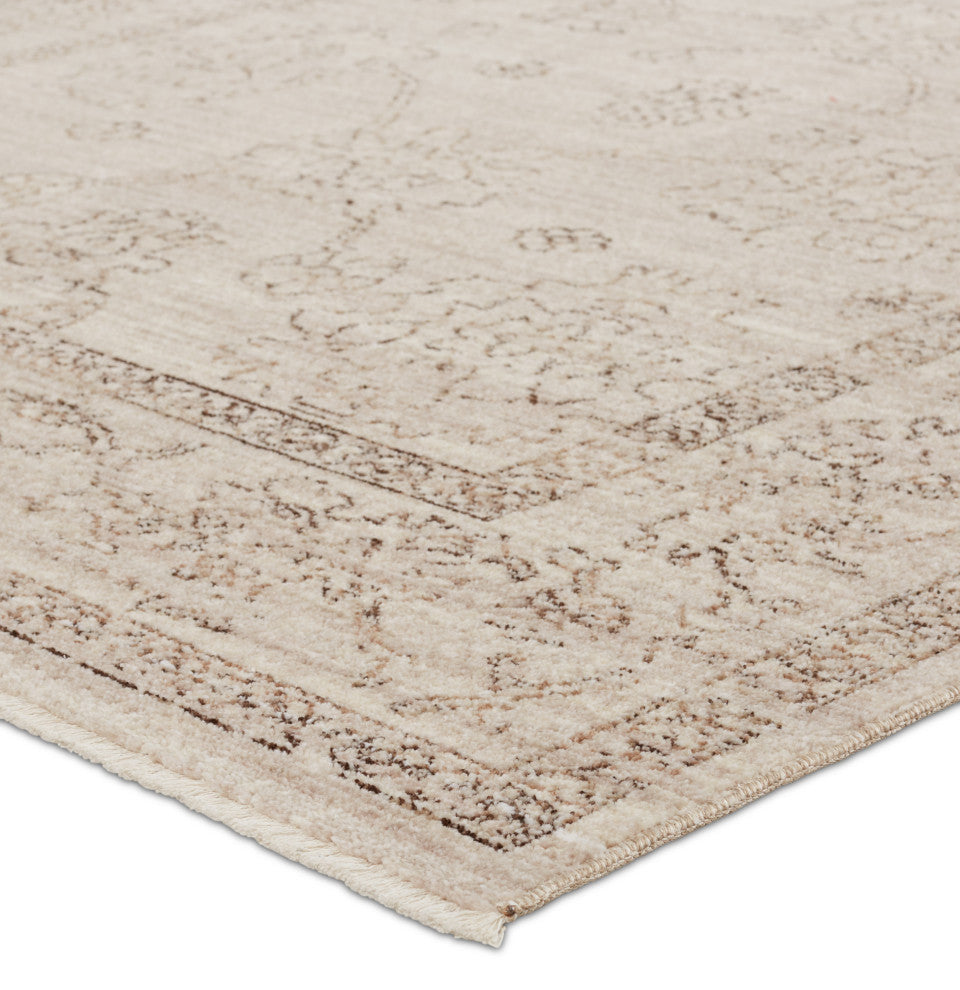Vibe by Jaipur Living Camille Floral Gray/ Brown Area Rug 4'X5'2"