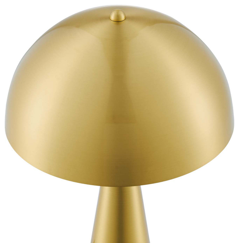 Table Lamp, Gold, Metal, Modern, Mid Century Kitchen Cafe Bistro Hospitality