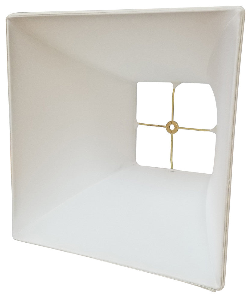 Royal Designs Square Bell Basic Lamp Shade, Linen Beige, 16x16x12.5
