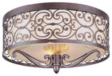 Maxim Lighting Mondrian 2-Light Flush Mount Umber Bronze - 21151WHUB