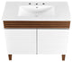 Render 36" Bathroom Vanity, White Walnut White