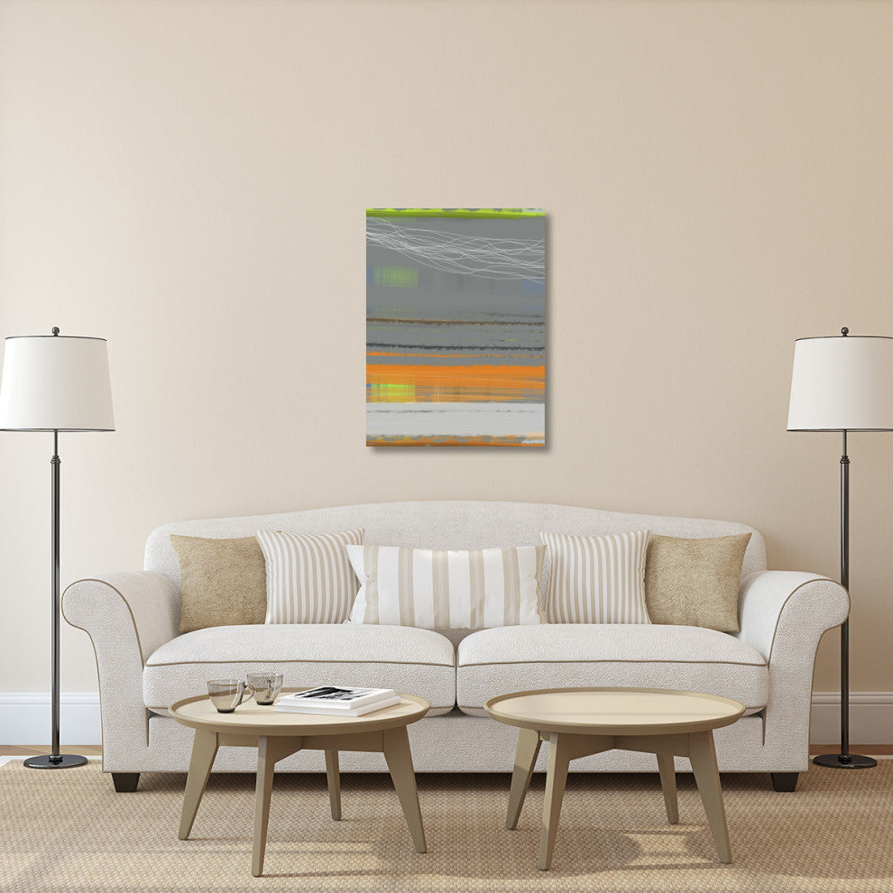 "Abstract Orange Stripe1" Fine Art Print