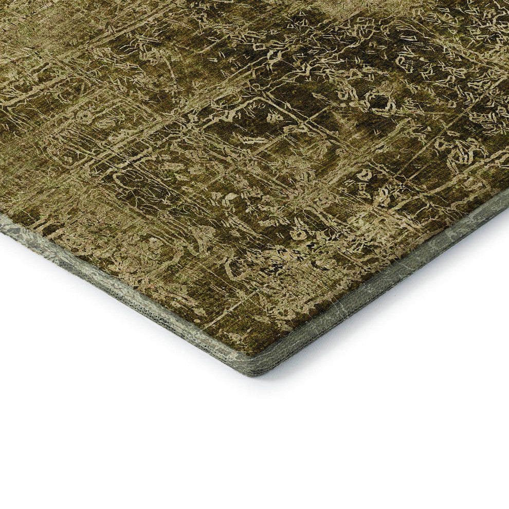 Premium Machine Washable Mayfield AMF559 Brown 8' x 10' Rug