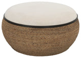 Uttermost Island Straw Storage Ottoman / Coffee Table