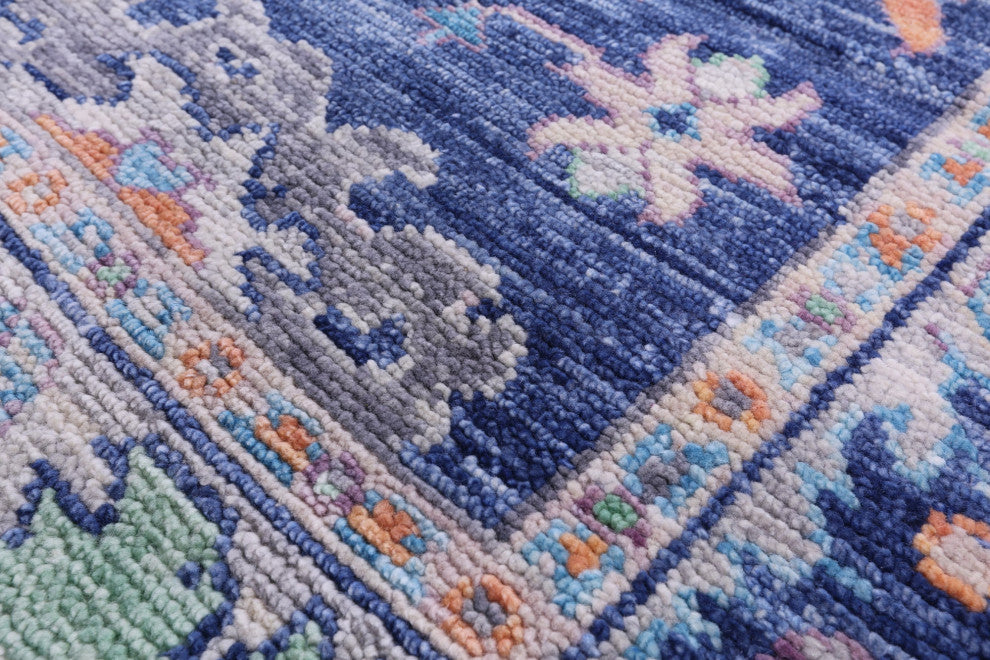 Turkish Oushak Hand-Knotted Wool Rug 6' 3" X 9' 3" - Q15702