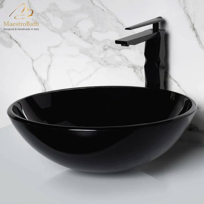 Elena Round Crystal Bathroom Sink