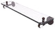 Pacific Grove 22" Glass Shelf with Twisted Accents, Antique Bronze
