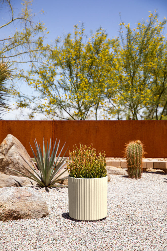 Veradek Demi Series Planter, Sand, 12", 2 Pack