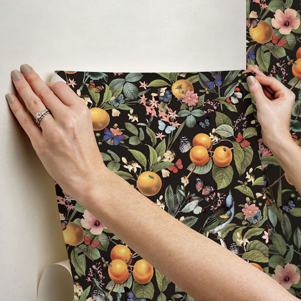 Citrus Peel and Stick Wallpaper