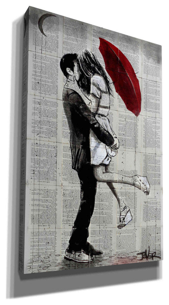 Epic Graffiti "Forever Romantics" by Loui Jover, Giclee Canvas Wall Art, 26"x40"