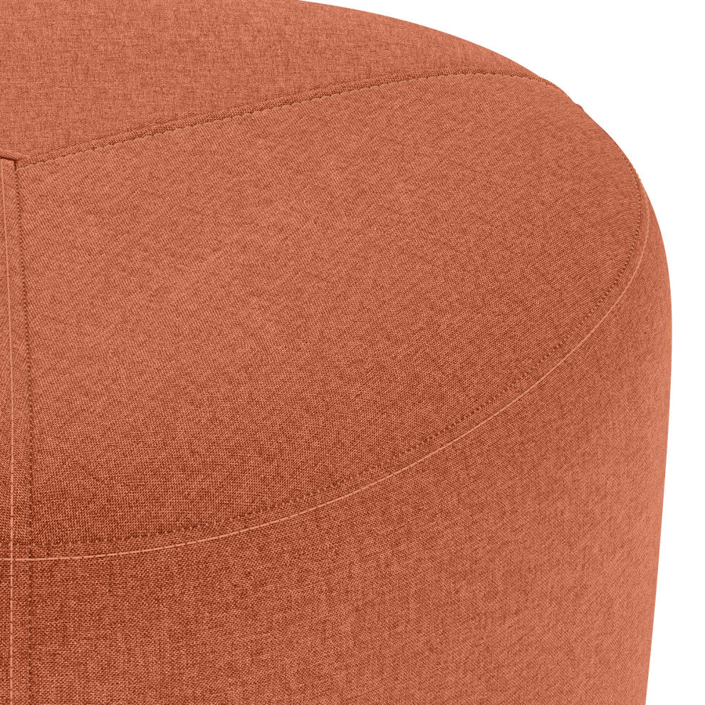Moore Small Ottoman, Dusty Orange