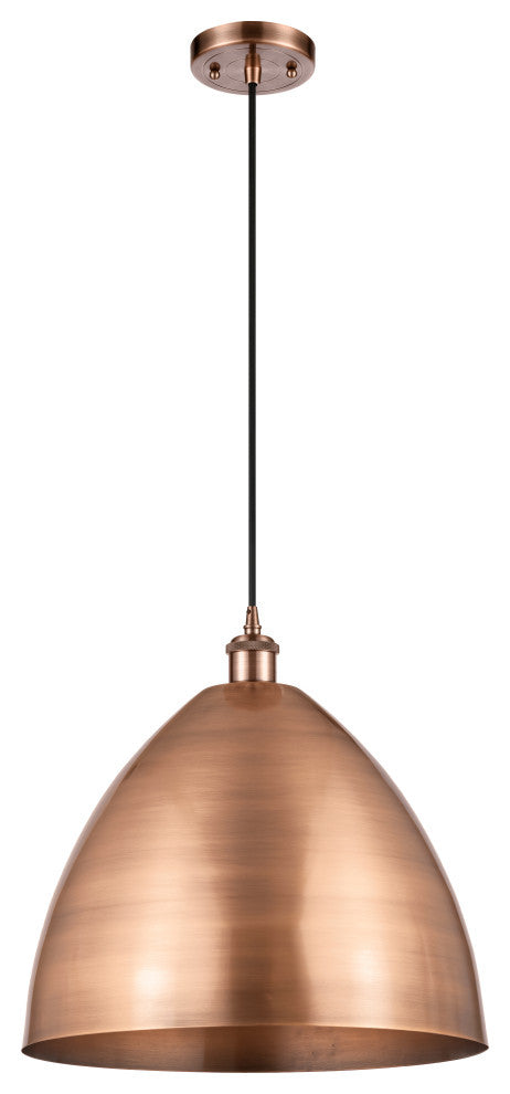 Ballston Dome Mini Pendant, Antique Copper