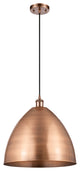 Ballston Dome Mini Pendant, Antique Copper