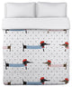Babette The Doxie, Multi Lightweight Full Queen Duvet Cover