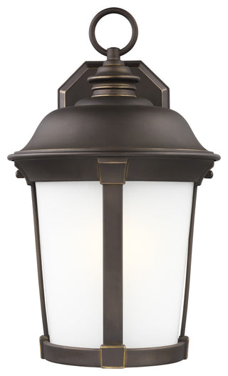 Calder Large 1-Light Outdoor Wall Lantern, Antique Bronze