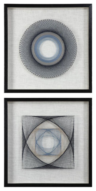 Uttermost String Duet Geometric Art Set of 2
