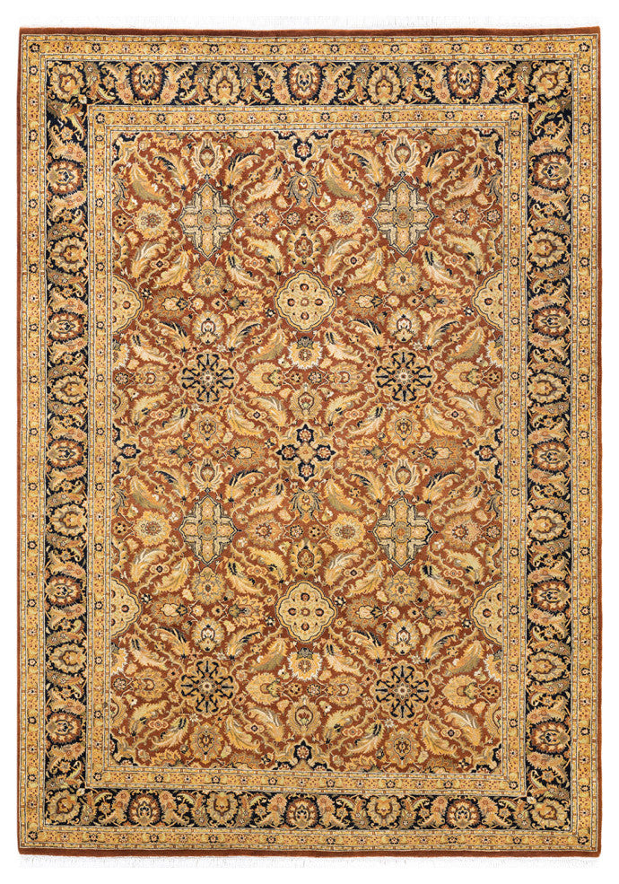 Mogul, One-of-a-Kind Hand-Knotted Area Rug Orange, 6'1"x8'10"