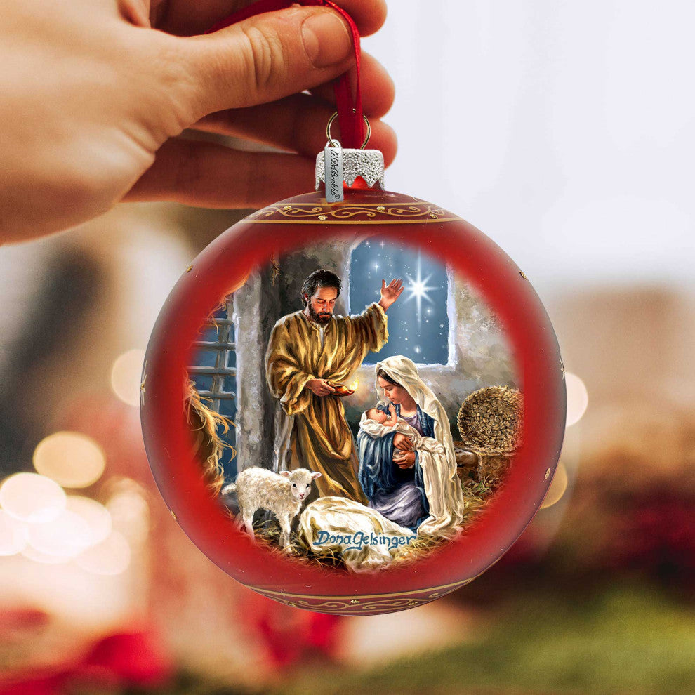 The Lamb of God Glass Ornament Limited Edition
