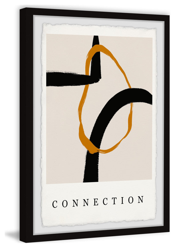 "Golden Connection" Framed Painting Print, 8x12