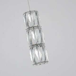 Clear Crystal Single Pendant LED Light