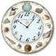 Vintage-Style Seashell Clock, 12 Inch Diameter