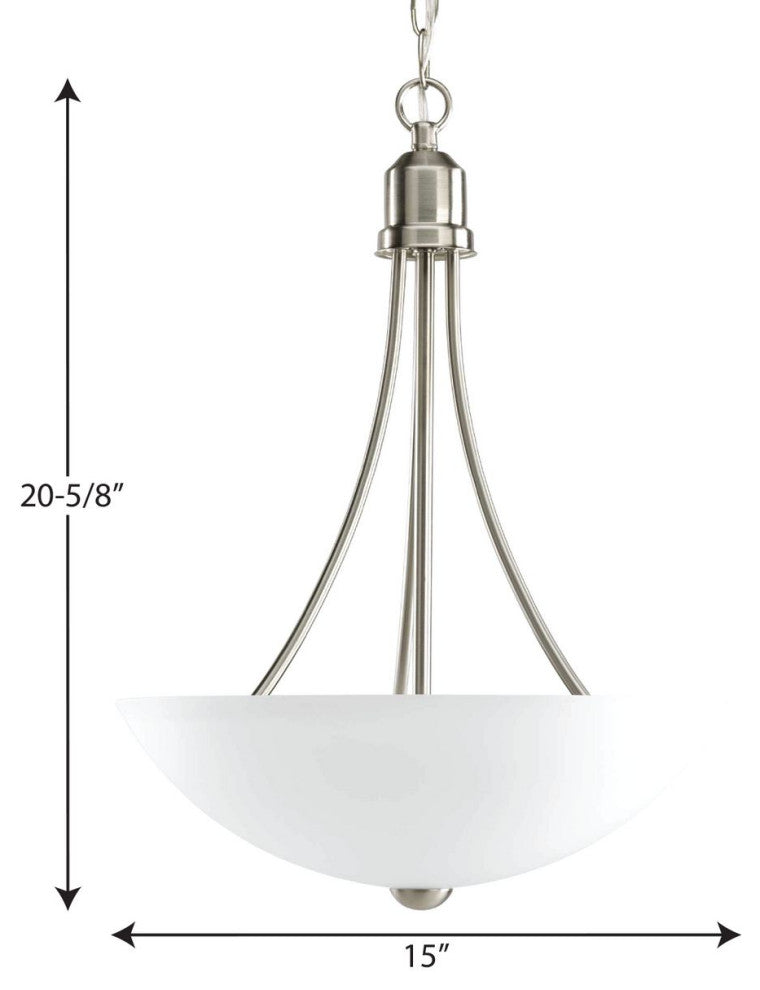 2-Light Foyer, Brushed Nickel