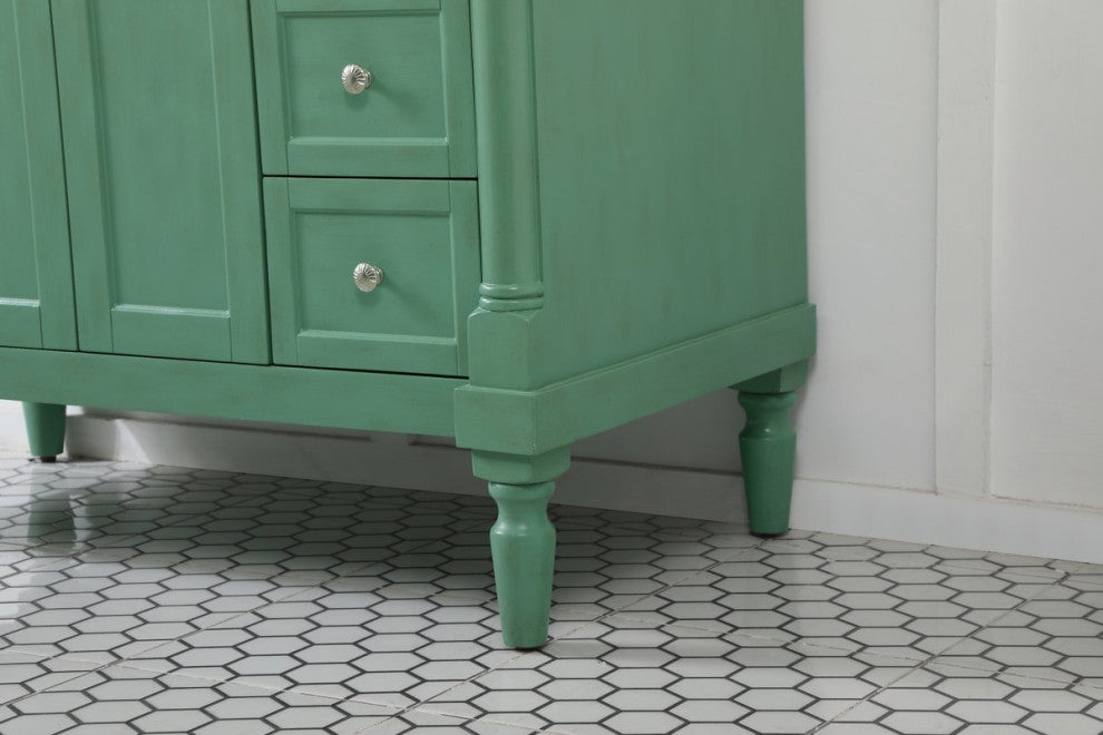 Lewis 42" Single Bathroom Vanity, Vintage Mint
