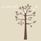 Shelving Tree Wall Decal, Color Scheme C, 55"x94"