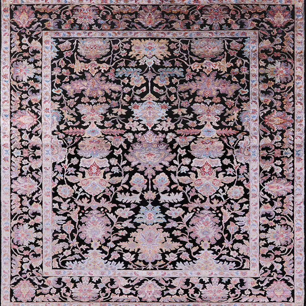 Ahgly Company Indoor Square Mid-Century Modern Area Rugs, 8' Square