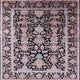 Ahgly Company Indoor Square Mid-Century Modern Area Rugs, 8' Square