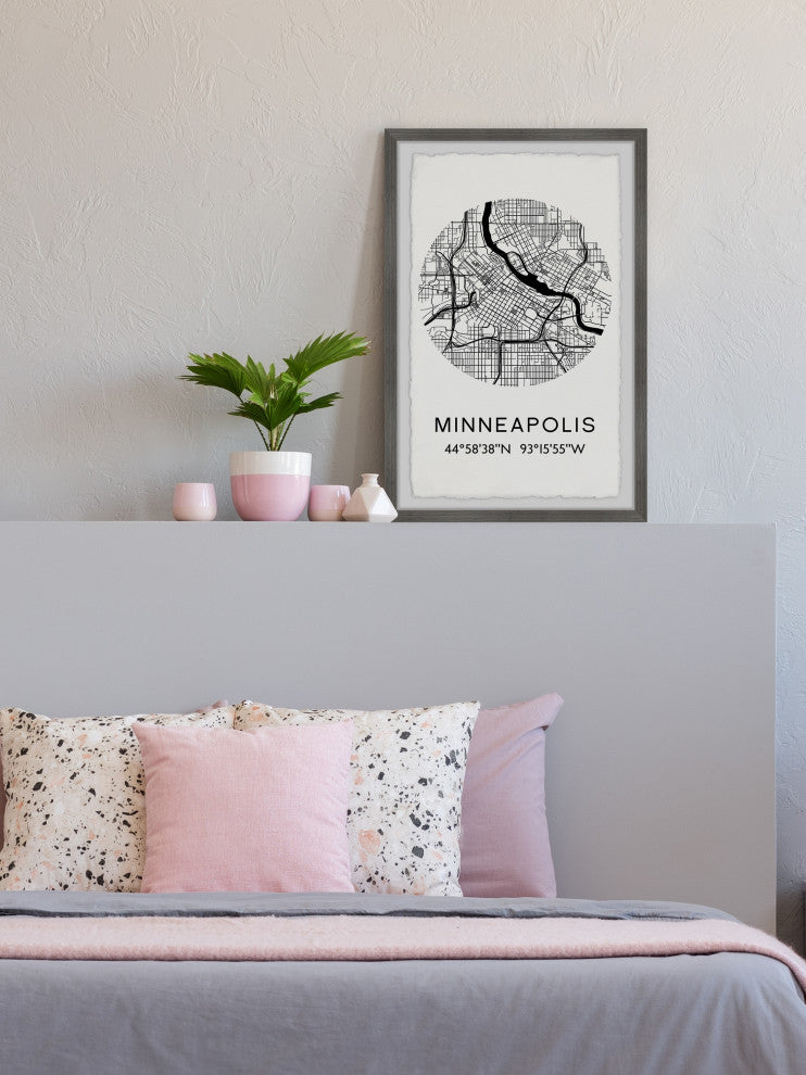 "Minneapolis" Framed Painting Print, 8x12