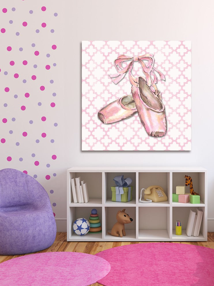 Marmont Hill, "Ballet Trellis" by Reesa Qualia Painting on Wrapped Canvas, 32x32