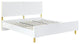 ACME Gaines Eastern King Bed, White High Gloss Finish