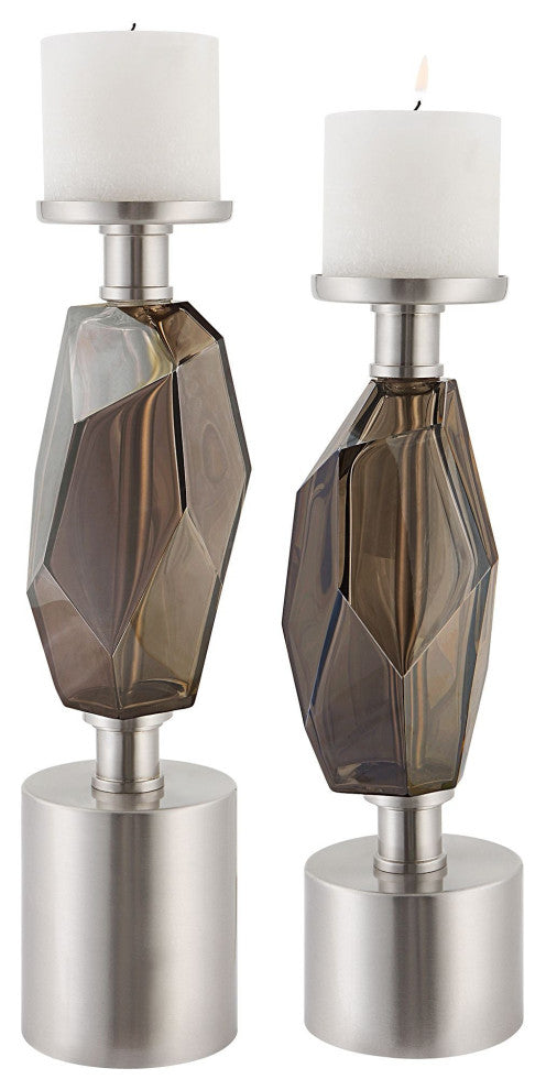 Uttermost Ore Candleholders, Set of 2