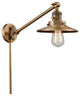 Briarcliff 1-Light LED Swing Arm Light, Brushed Brass