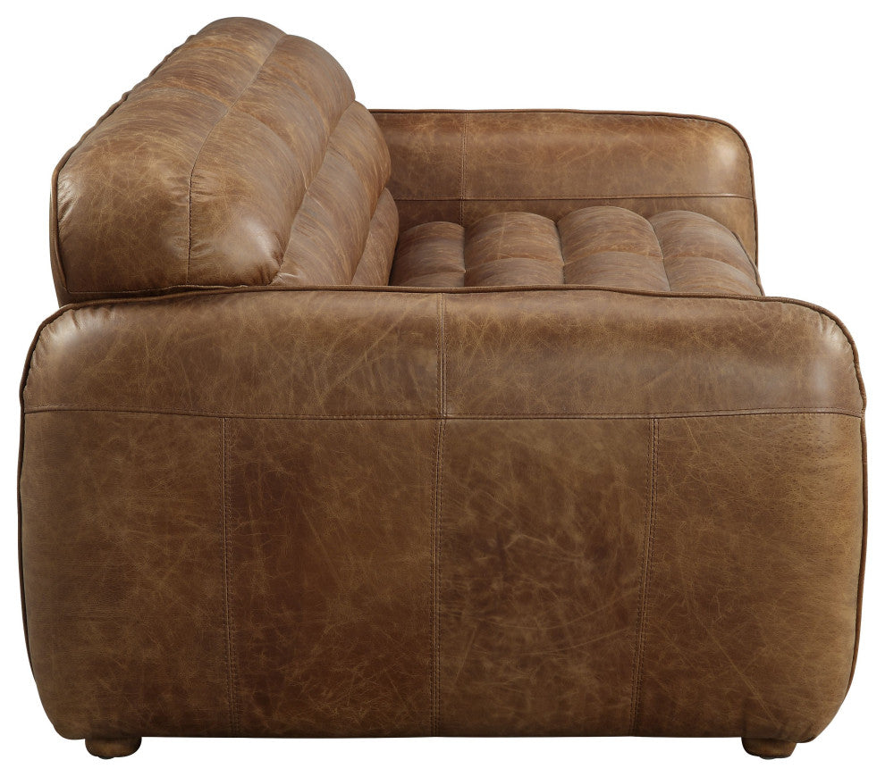 ACME Rafer Sofa, Cocoa Top Grain Leather