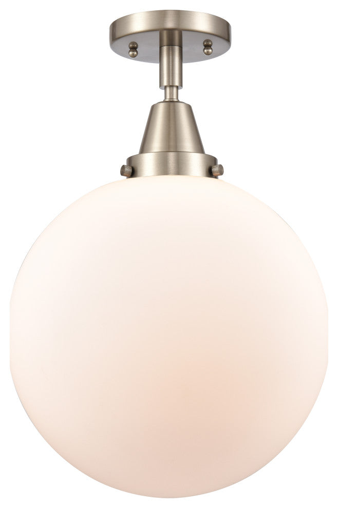 INNOVATIONS LIGHTING 447-1C-SN-G201-12 Beacon Flush Mount