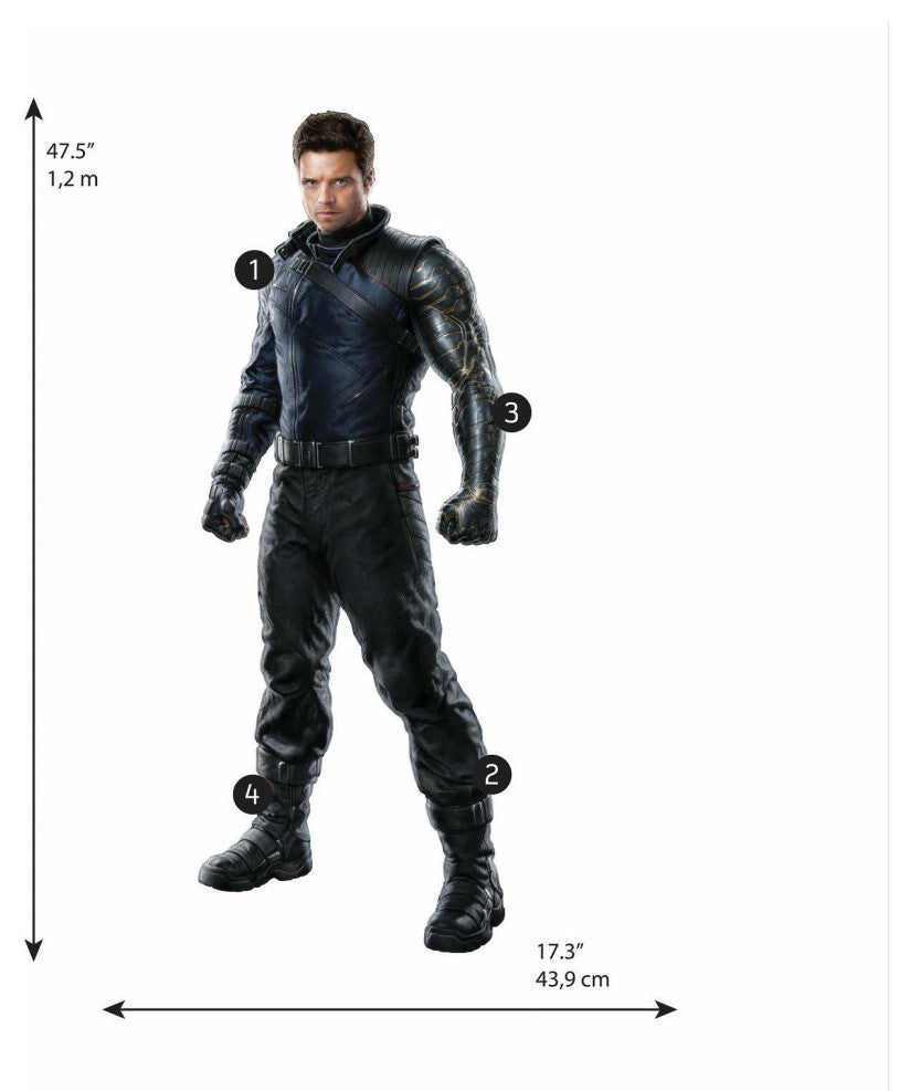 Falcon And The Winter Soldier Winter Soldier Peel And Stick Giant Wall Decal