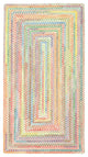 Capel Baby's Breath Natural 0450_610 Braided Rugs - 7' 6" X 7' 6" Concentric Rec