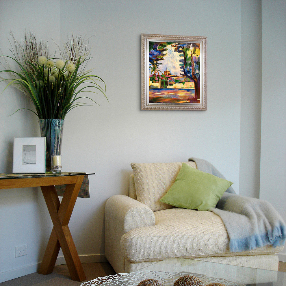 Place des Lices, Elegant Champagne Frame 20"x24"
