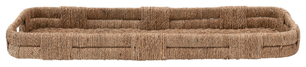Hand-Woven Bankuan Tray With Handles