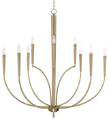 Capital Lighting 445901 Holden 10 Light 40"W Taper Candle - Aged Brass