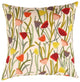 Pasargad Turkish Fine Silk Tulip Flower Pillow 16"