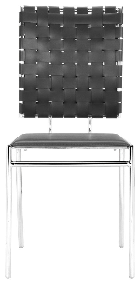 Criss Cross Dining Chair, Set of 4 Black