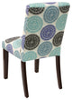 Hughes Dining Chair, Pen Medallion Blue