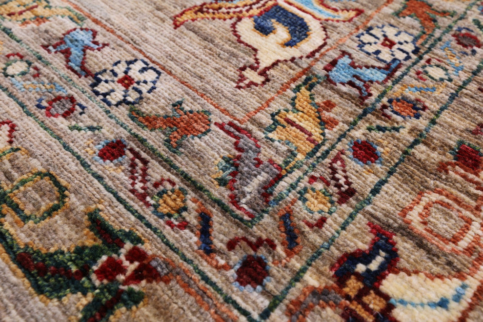 Persian Tabriz Hand Knotted Wool Rug 7' 0" X 10' 0" Q10002