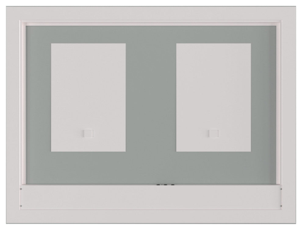 Rectangular Frameless Dimmable Anti-Fog Wall Mounted LED Bathroom Vanity Mirror, 48" X 36"