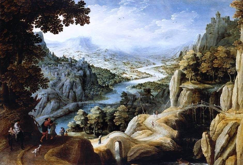 Tobias Verhaecht Mountainous River Landscape Wall Decal